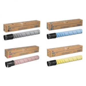 Image of Konica Minolta TN-514 Original Black and Tri Colourss Toner Cartridge Multipack (A9E8150, A9E8350, A9E8450, A9E8250)