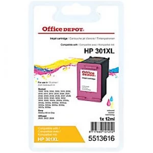 Image of Office Depot HP 301XL Tri Colour Ink Cartridge