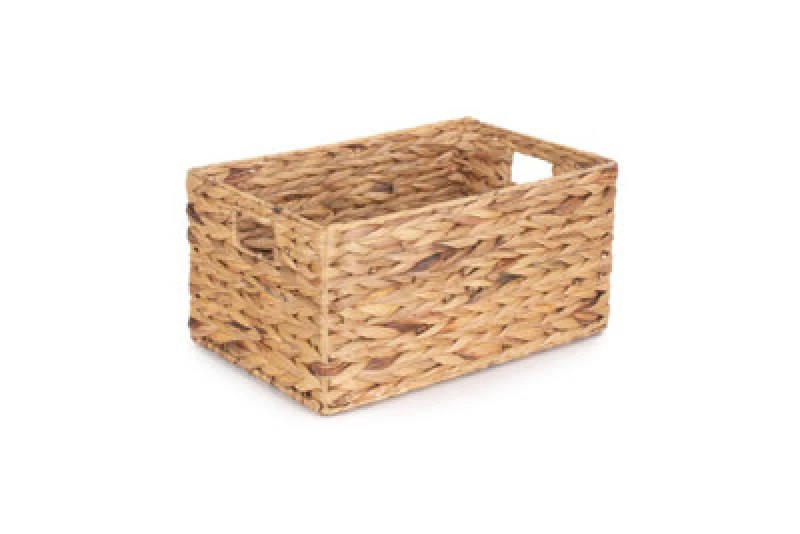 Image of Red Hamper Wh001/2 Medium Water Hyacinth Rectangular Storage Basket