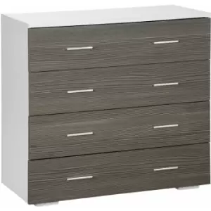 Image of HOMCOM Chest of Drawers, 4 Drawer Storage Organizer Unit Bedroom Living Room