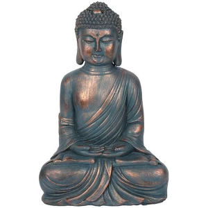 Image of Small Blue Hands in Lap Sitting Buddha