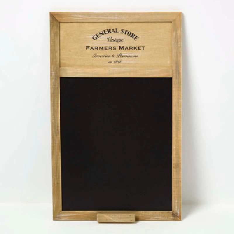 Image of Homescapes Black General Store Chalk Board Planner