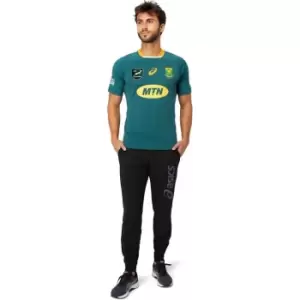 Image of Asics South Africa Authentic Home Jersey Mens - Green