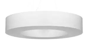Image of Saturno Cylindrical Pendant Light White 90cm E27