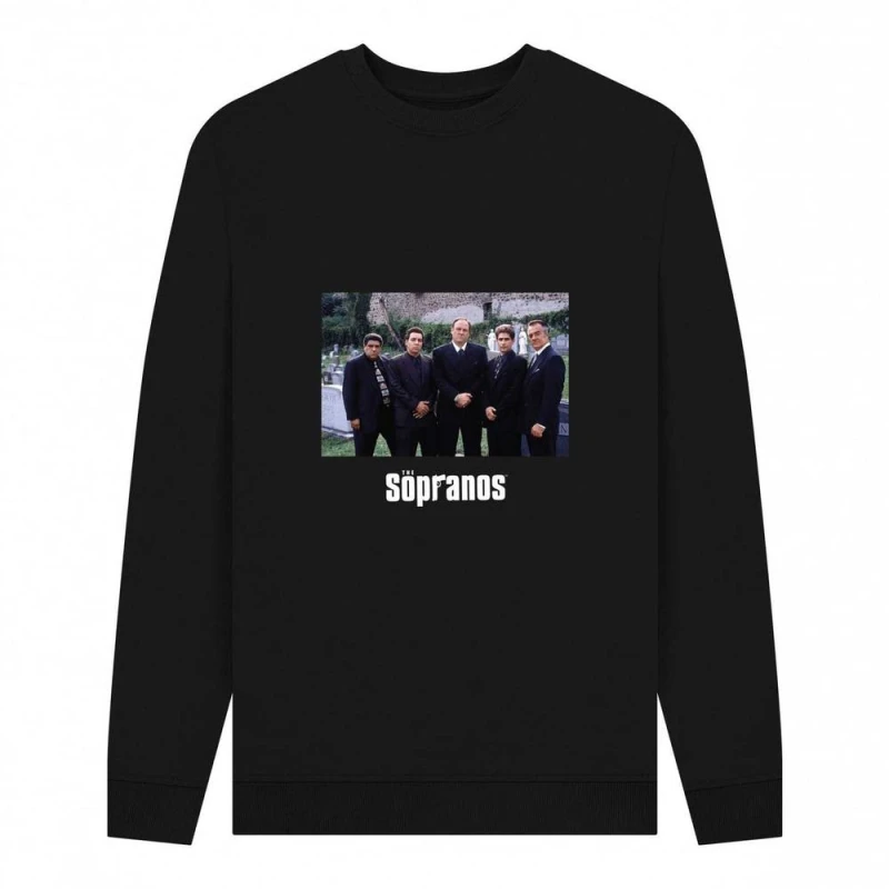 Image of The Sopranos Mens Cast Sweatshirt in Black Size: Small Black Male S