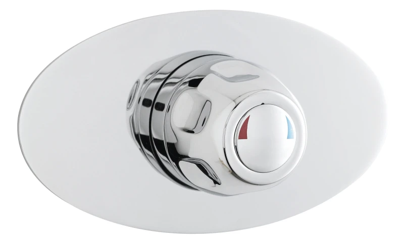 Image of Balterley Modern Round Concealed Sequential Thermostatic Shower Valve Chrome Silver