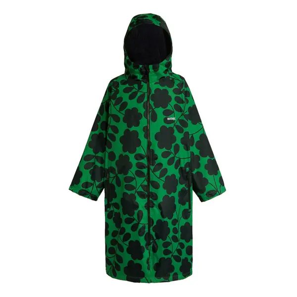 Image of Regatta Womens Orla Waterproof Changing Robe Jacket Coat One Size Green Floral RWW431-CWM-ONE