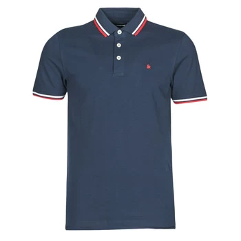 Image of Jack Jones JJEPAULOS mens Polo shirt in Blue - Sizes XXL,S,M,L,XL,XS