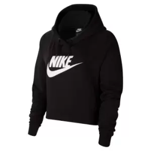 Image of Nike Cropped Hoodie Womens - Black