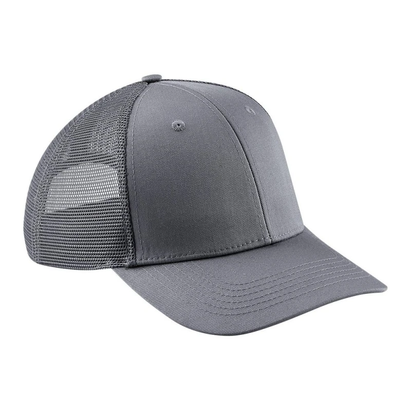 Image of Beechfield Beechfield Men Urbanwear Trucker Cap in Mid Grey Mid Grey One Size Male 5059269307004