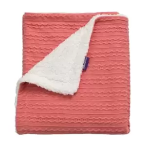 Image of ClevaMama Luxe Sherpa Baby Blanket - Pink