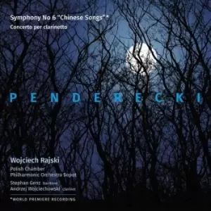 Image of Penderecki Symphony No 6 Chinese Songs Concerto Per Clarinetto by Krzysztof Penderecki CD Album
