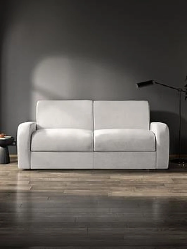 Image of Jay-Be Deco Sofa Bed With E-sprung Mattress - Three Seater - Cosy Chenille Hedge, Green A5153119