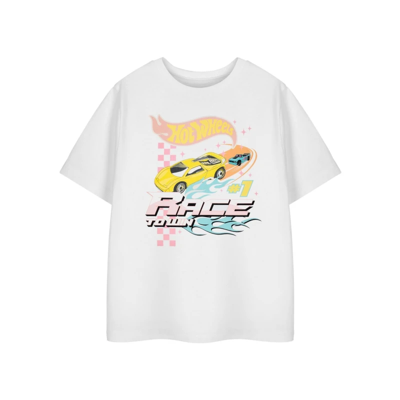 Image of Hot Wheels Short Sleeved T-Shirt White
