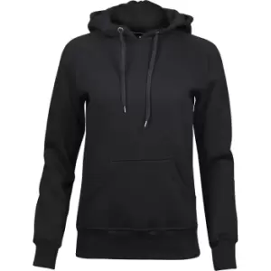 Image of Tee Jays Womens/Ladies Raglan Hooded Sweatshirt (S) (Black)