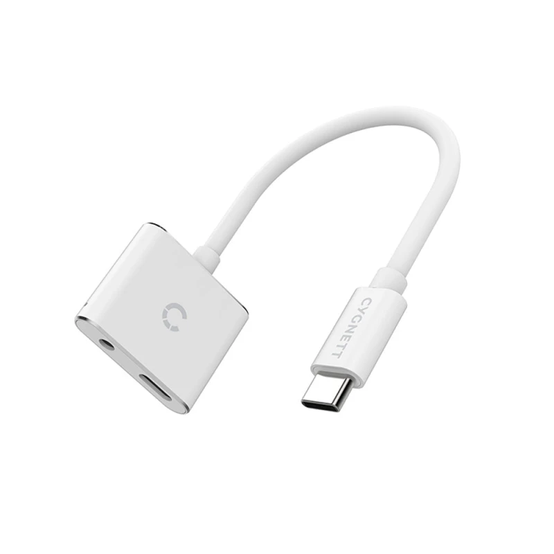 Image of Cygnett Cygnett CY2866PCCPD audio cable 0.13 m 3.5mm USB Type-C White CY2866PCCPD