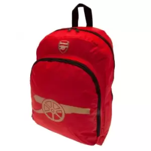 Image of Arsenal FC Crest Backpack (One Size) (Red)