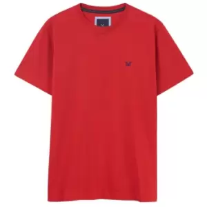 Image of Crew Clothing Mens Classic Tee Sail Red Large