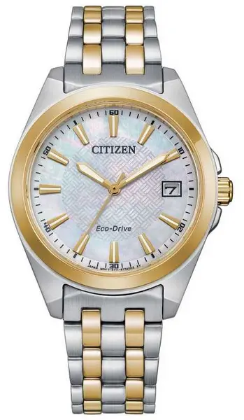 Image of Citizen EO1224-54D Womens Eco-Drive Mother-of-Pearl Watch