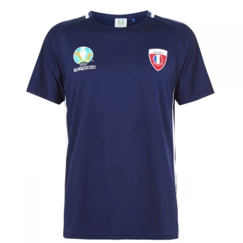 Image of UEFA Euro 2020 France T Shirt Mens - Navy