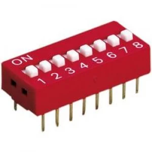 Image of Diptronics DS 04V Multi DIP Switch 4 pole not switched 100 mA50 VDC switched 50 mA24