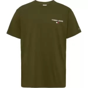 Image of Tommy Jeans Tjm Clsc Linear Back Print Tee - Green
