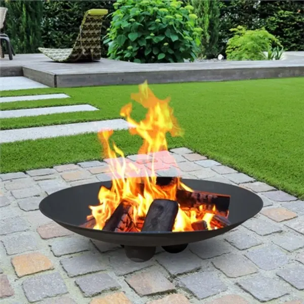 Image of GardenKraft Iron Firepit With Ball Base