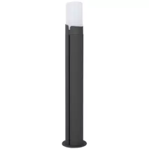 Image of Netlighting Merano Arizona Outdoor Bollard Dark Grey Aluminium White Acrylic Led