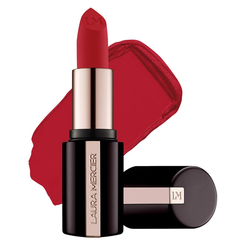 Image of Laura Mercier Caviar Smoothing Matte Lipstick 3.4g (Various Shades) - 520 Scarlet Velvet