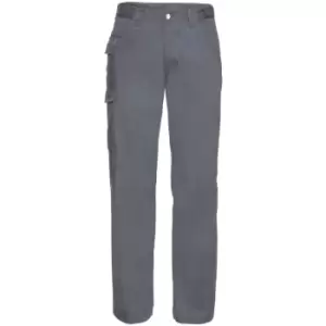 Image of Russell Workwear Mens Polycotton Twill Trouser / Pants (Regular) (38W x Regular) (Convoy Grey) - Convoy Grey