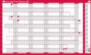 Image of Sasco Unmounted Oversized Year Planner 2021 BX10