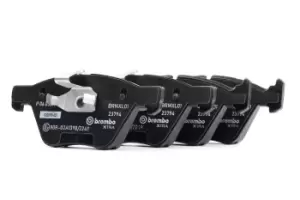 Image of BREMBO Brake pad set BMW P 06 036X 34112288875,34112288876,34112288878 34112288879,34112288880,34116769099,34116769100,34116771868,34116779099