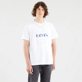 Image of Levis Vintage Circle Logo T-Shirt - White