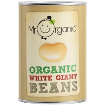 Image of Giant White Beans (Butter Beans) - 400g x 12 - 704955 - Mr Organic