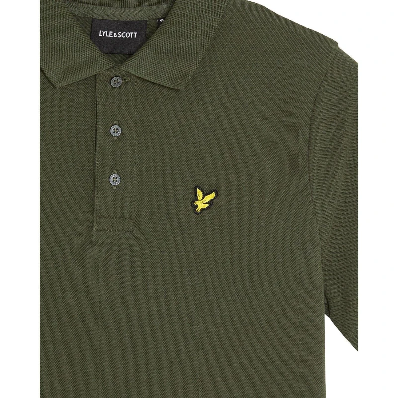 Image of Lyle and Scott Kids Short Sleeve Polo Shirt Deep Depths male 8-9 Years