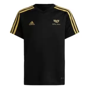 Image of adidas Mo Salah 3-Stripes Jersey Kids - Black