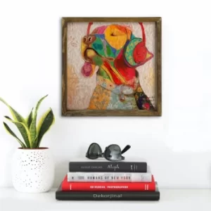 Image of MZM486 Multicolor Decorative Framed MDF Painting