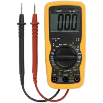 Image of Sealey TM100 Professional 6 Function Digital Multimeter