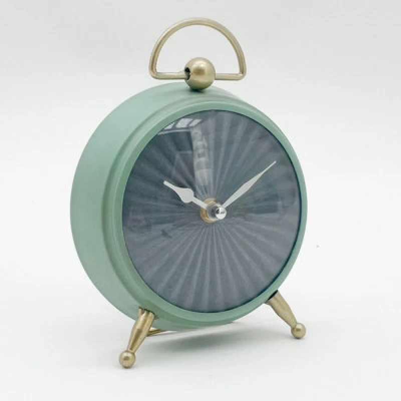 Image of Minster Table Clock - L5 X W19 X H22cm - Sea Green