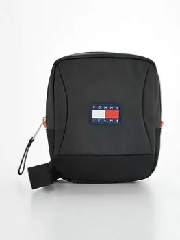 Image of Tommy Jeans TJM Essential Square Reporter Bag - Black, Men