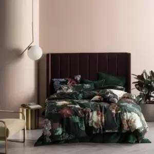 Image of Winona Dark Botanical Duvet Cover Set Ivy