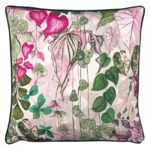 Image of Veadeiros Botanical Cushion Blush, Blush / 50 x 50cm / Polyester Filled