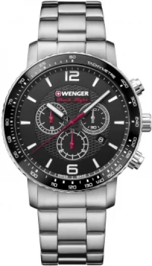 Image of Wenger Watch Roadster Black Night Chrono Mens D
