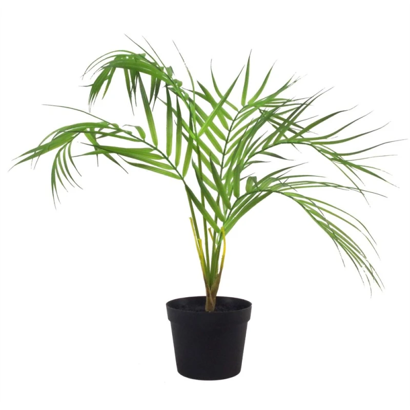 Image of Leaf 50cm Artificial Palm Tree Plant - Compact Shape Green unisex