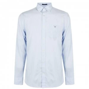 Image of Gant Banker Stripe Shirt - Pale Blue 468