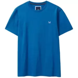 Image of Crew Clothing Mens Classic Tee Victoria Blue Medium