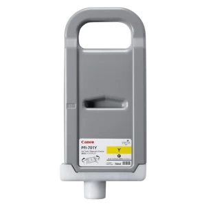 Image of Canon PFI701Y Yellow Ink Cartridge