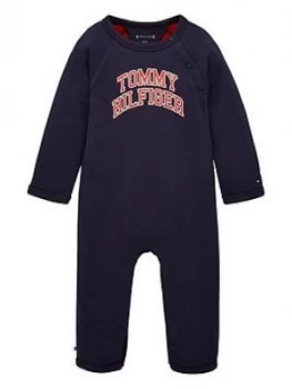 Image of Tommy Hilfiger Baby Boys Raglan Coverall - Navy