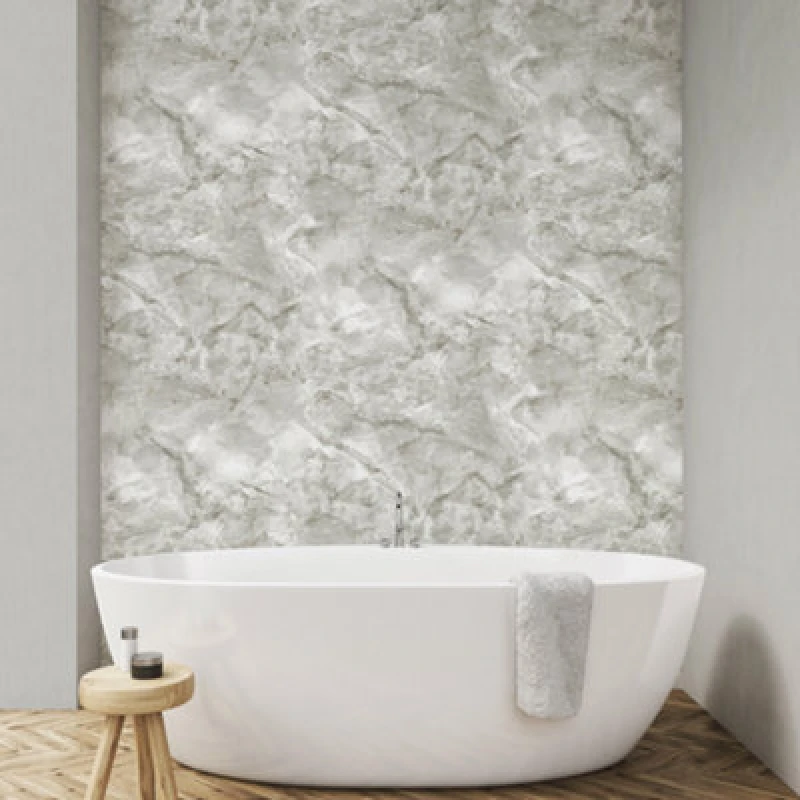 Image of Rasch Vasari Carlotta Grey Marble Heavyweight Wallpaper 400310