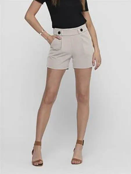 Image of Jdy Grey / Chateau Gray Geggo Solid Colored Shorts Stone Female S 178491UK